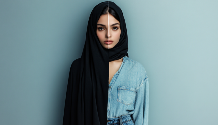 AI generated image of a muslim women
